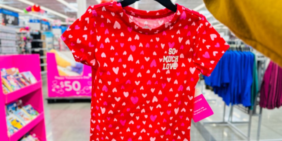 NEW Walmart Valentine’s Day Kids Clothing from $5.98