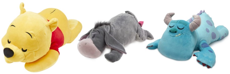 Winnie the Pooh, Eeyore, Monsters, Inc. Sulley Cuddleez Plush Pillow