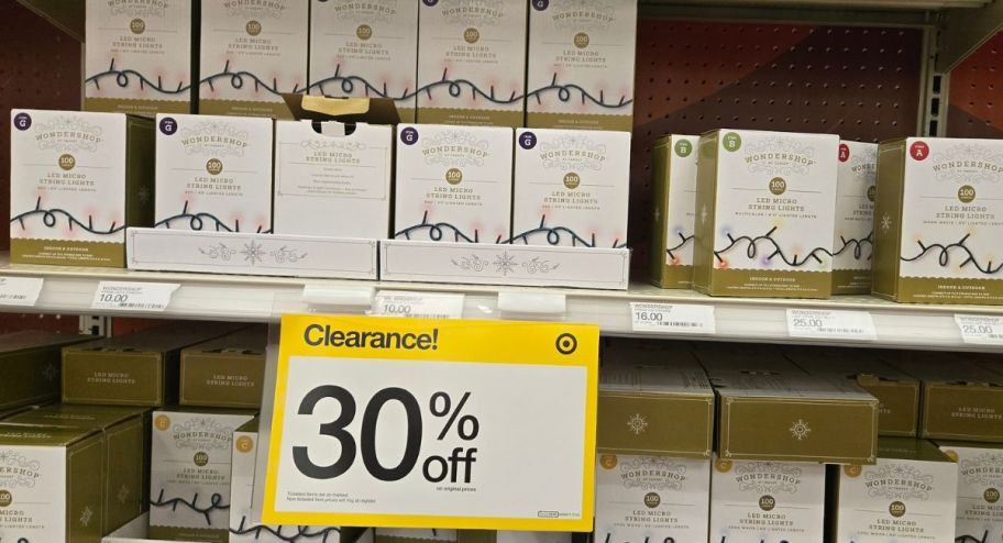 display of Wondershop String Lights&nbsp;