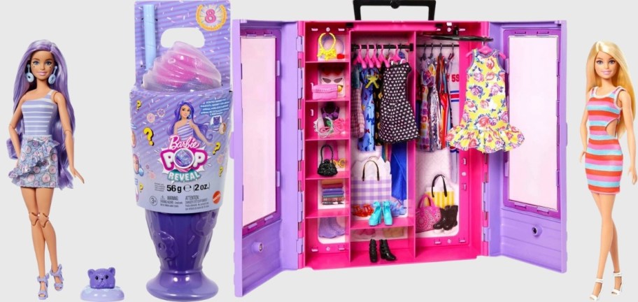 barbie reaveal and barbie fashionista playset