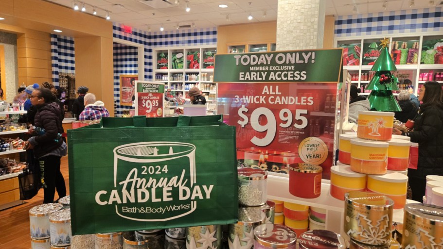 It’s Bath & Body Works Candle Day for Rewards Members – ALL 3-Wick Candles Just $9.95 (Reg. Up to $40)