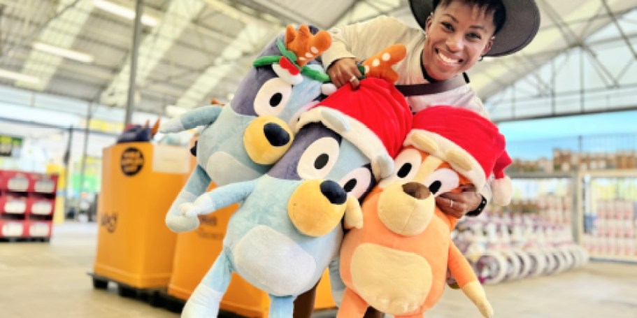 HUGE Holiday Bluey Plush Just $25 on Walmart.com (May Sell Out!)