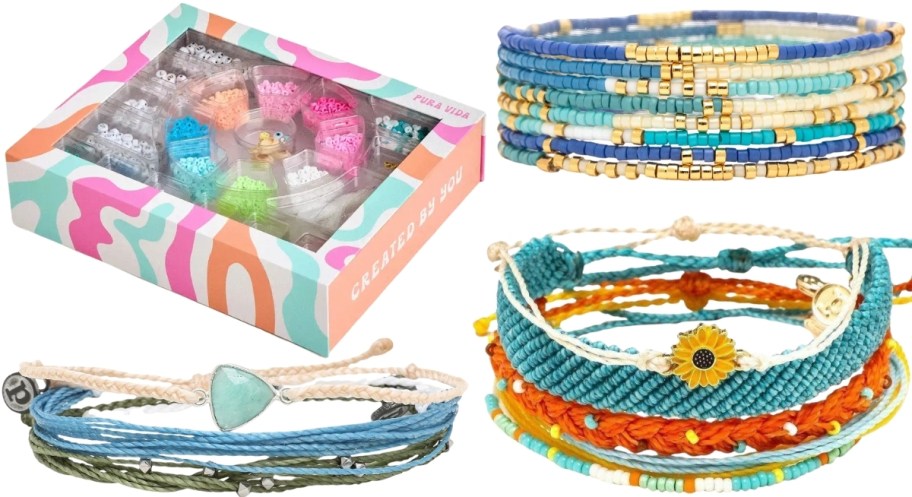 bracelet stacks and DIY bead box