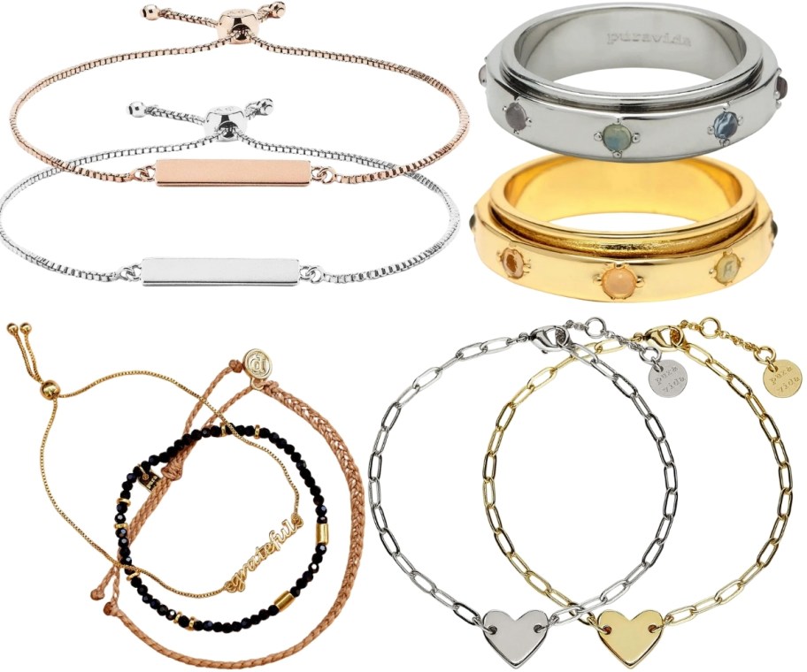 bracelet sets and fidget rings