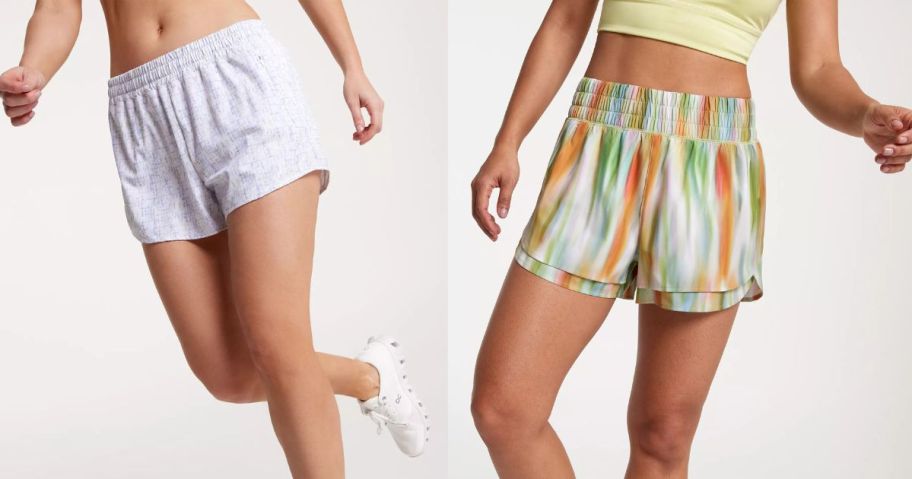 two women wearing calia shorts