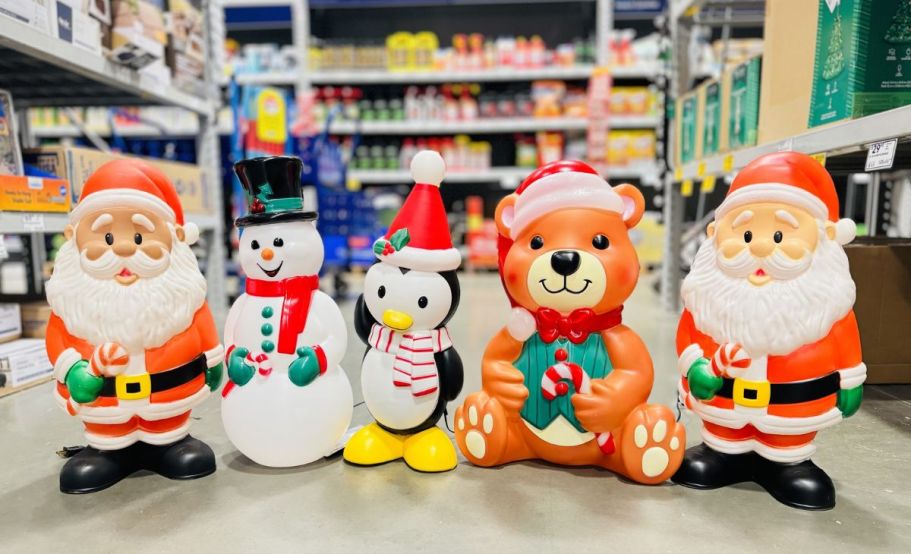 Lowe’s Christmas Blow Molds from $29.98 | Santa, Snowman, Penguin, & More