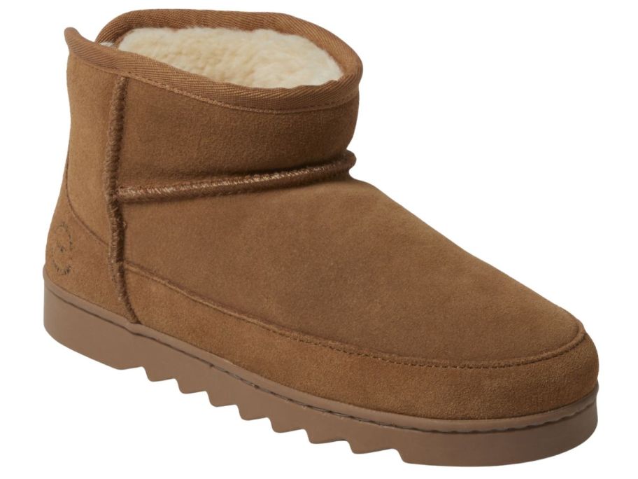 Dearfoams Women's Gretchen Genuine Suede Mini Boot
