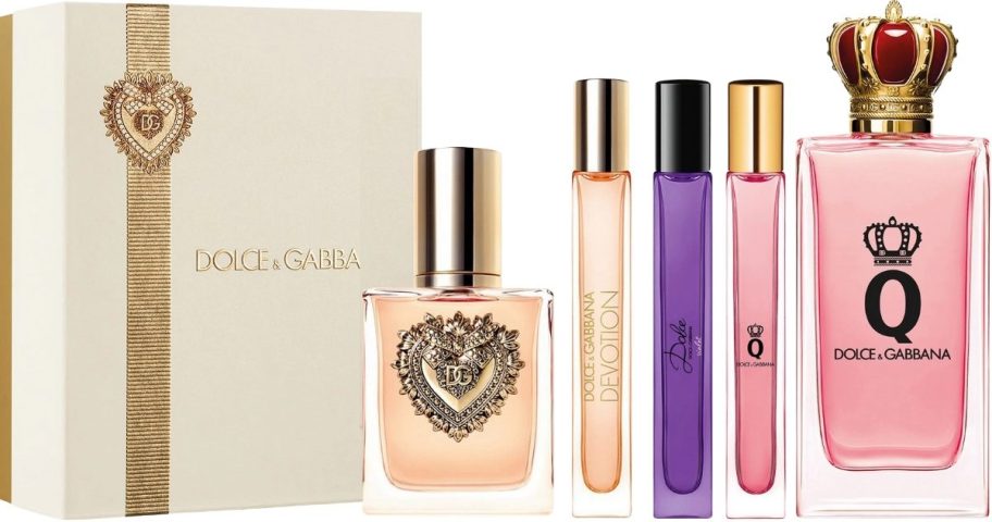 a selection of dolce and gabbana fragrances
