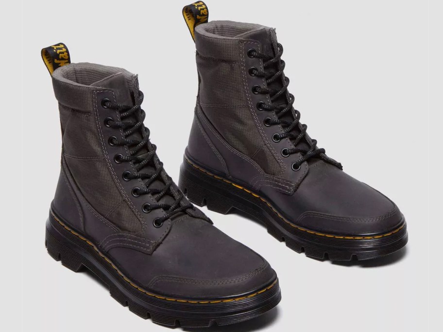 gray dr martens boots 