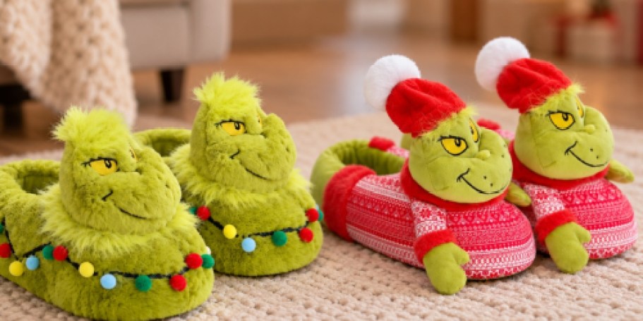 Dr. Seuss Grinch Slippers Just $19.98 at Sam’s Club