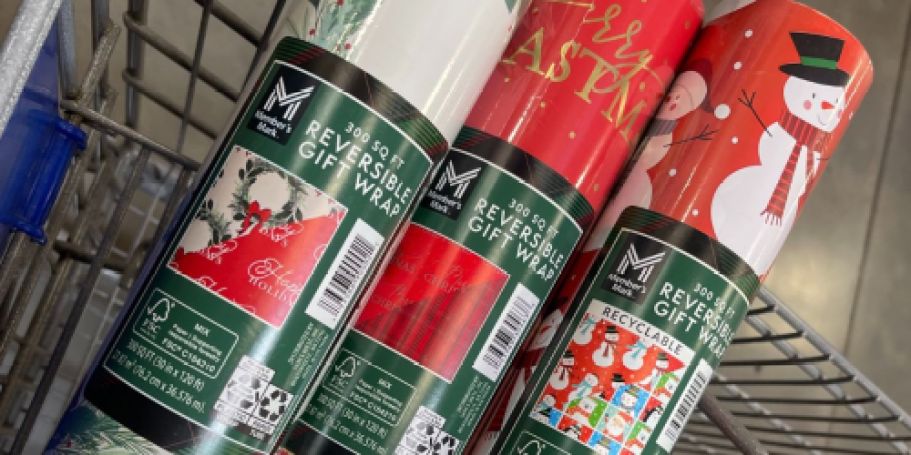 HUGE Reversible Christmas Wrapping Paper Rolls Just $9.96 at Sam’s Club