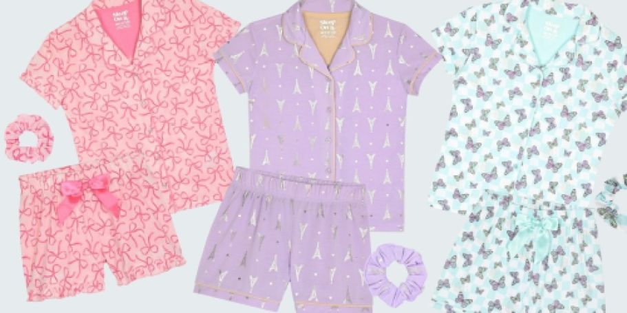 Girls Pajama Sets w/ Scrunchie Only $8 on Walmart.com