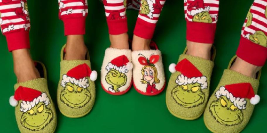 Christmas Slippers Only $5.98 on Walmart.com | Grinch, Santa, Reindeer, & More