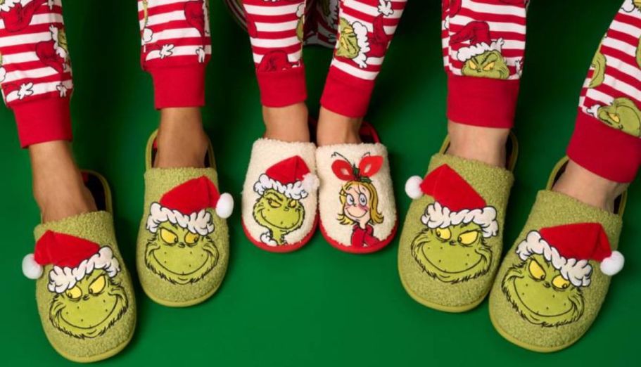 Christmas Slippers Only $5.98 on Walmart.com | Grinch, Santa, Reindeer, & More