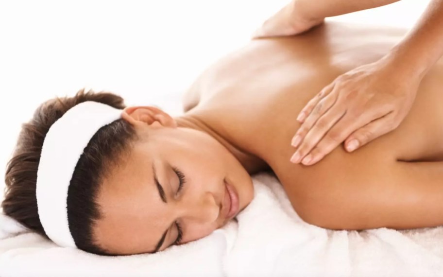 woman getting massage