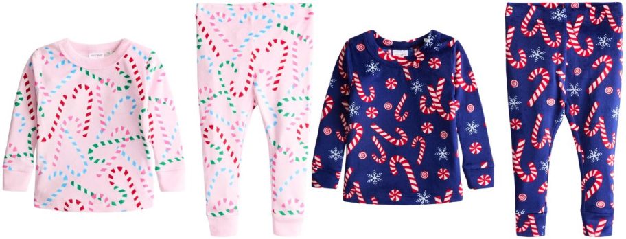 toddler girls and boys 2 piece pajama sets