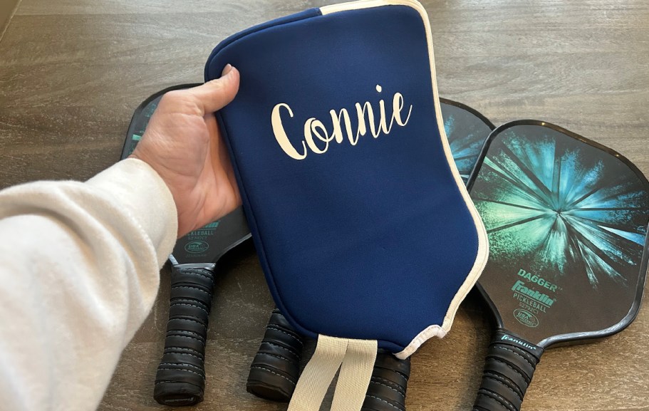 Personalized Pickleball Paddle Cover Only $15 Shipped