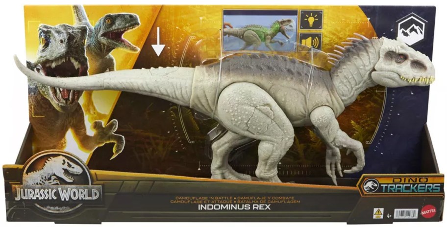 trex dinosaur in box