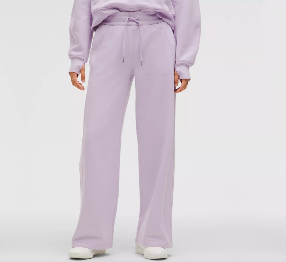 lavendar straight leg pants