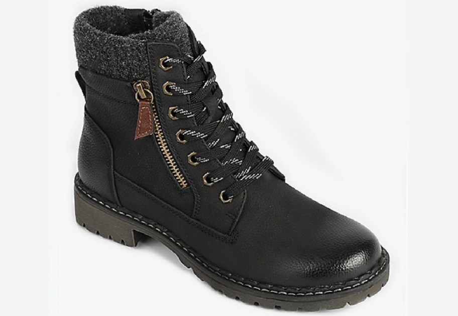 maurices SuperCush Parker Felt Collar Hiker Boot