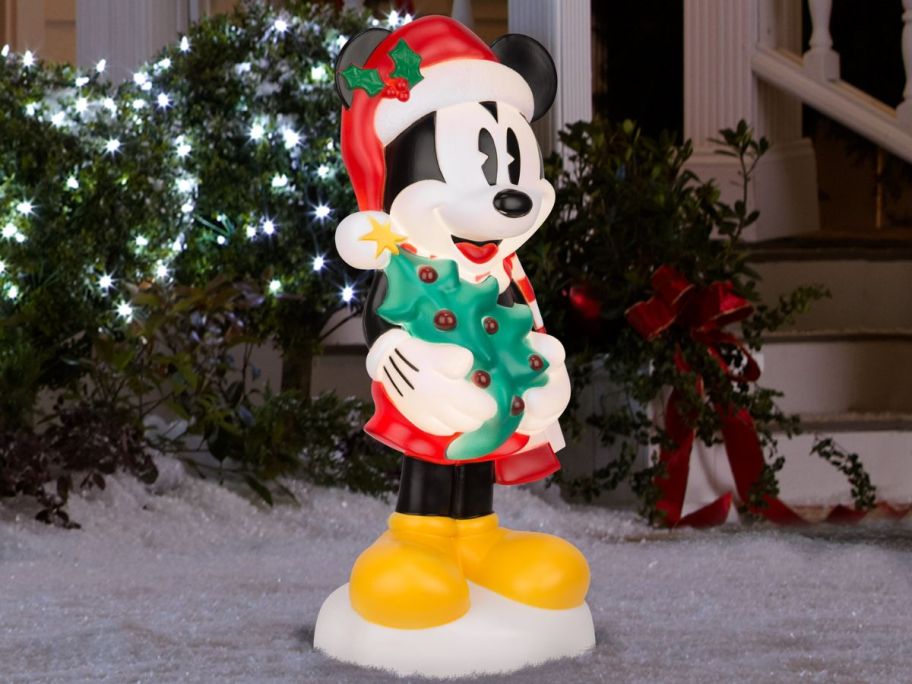 mickey mouse blow mold with tree