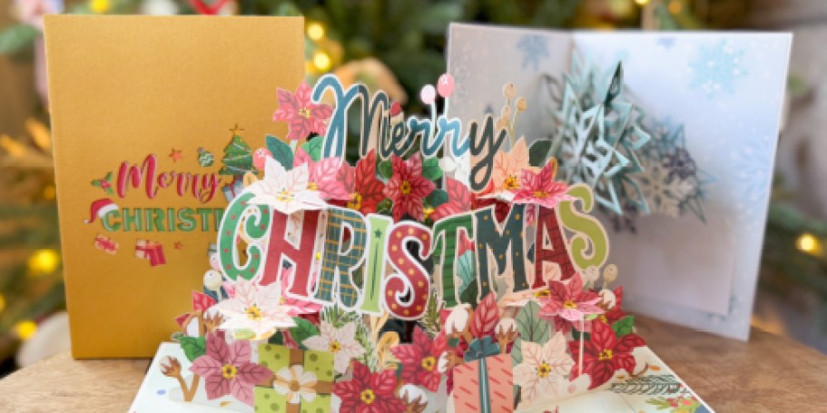 Christmas 3D Pop-Up Cards from $7.99 Shipped for Amazon Prime Members