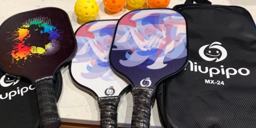 Pickleball Set Just $26.99 Shipped for Prime Members | Includes 4 Paddles, Balls, Bag, & More