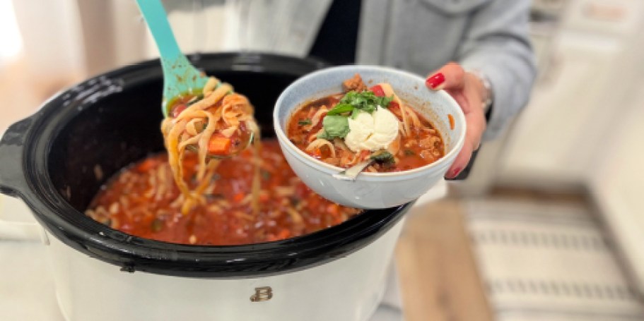 Slow Cooker Italian Sausage Soup with My Go-To Low-Carb Pasta Alternative!