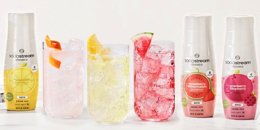 SodaStream Drink Mix 4-Packs Just $8 on Walmart.com (Reg. $27)