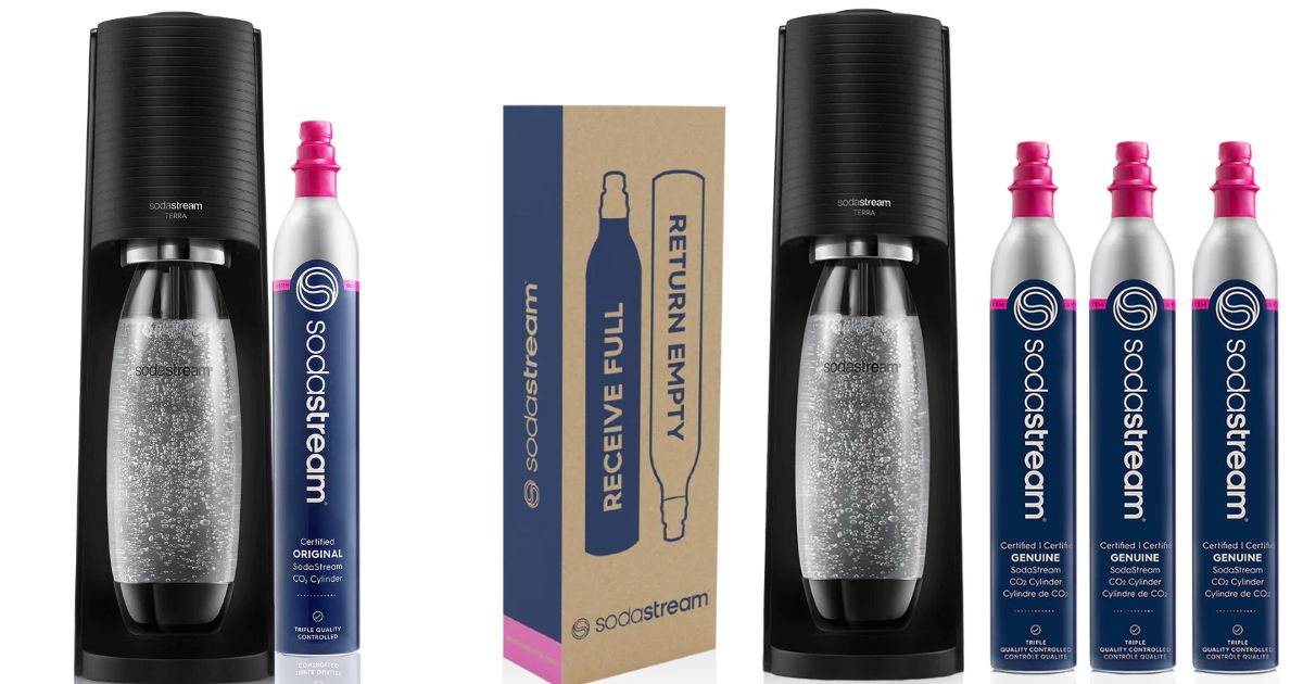 SodaStream Terra Sparkling Water Maker Starter Kit Just $59.99