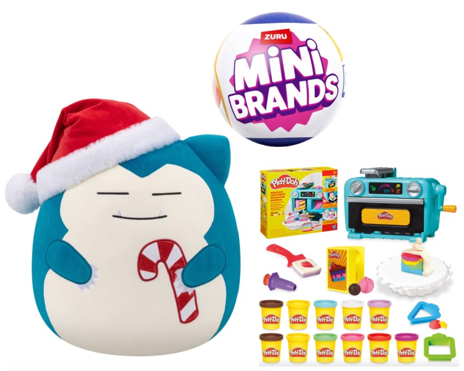 snorlax plush and play doh oven
