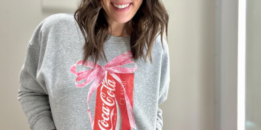 This Trendy Target Coca-Cola Sweatshirt is Going Viral & Would Make Such a Fun Gift!