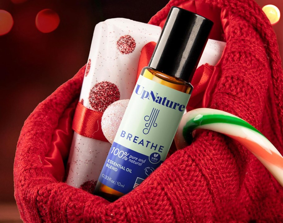 essential oil in a stocking