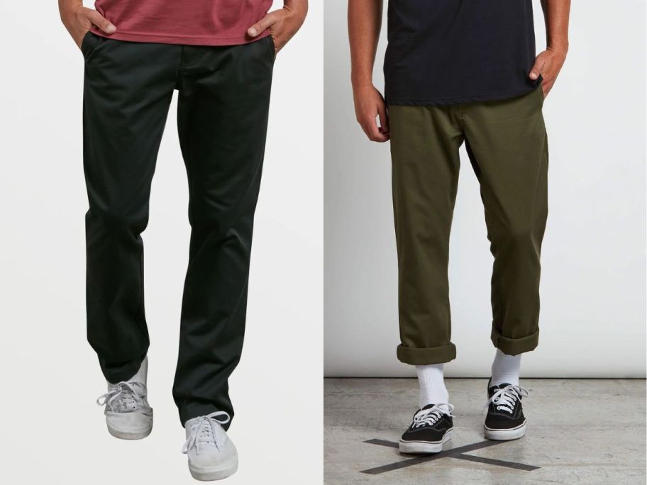 two men wearing Volcom Vmonty Pants