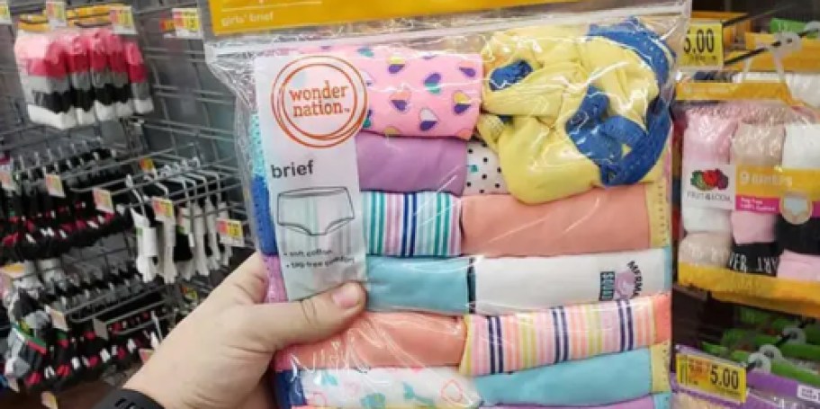 Girls Underwear 10-Pack Only $5 on Walmart.com + More