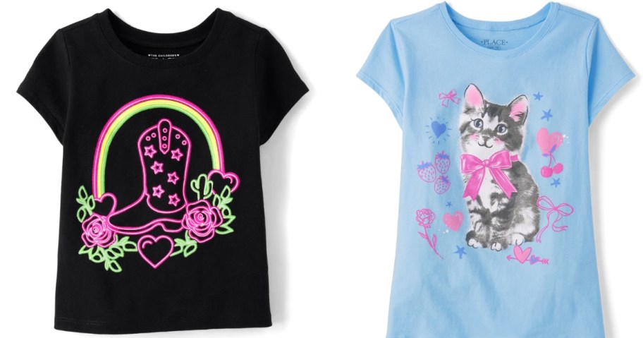 two girls graphic tees