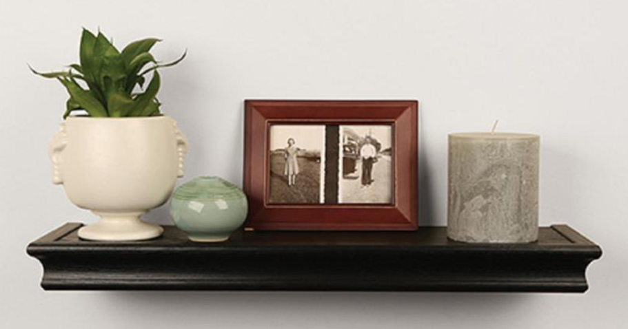 18″ Black Beveled Floating Shelf Only $14.99 Shipped (Reg. $50)