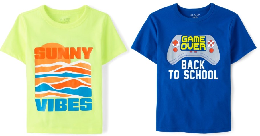 2 boys graphic tees