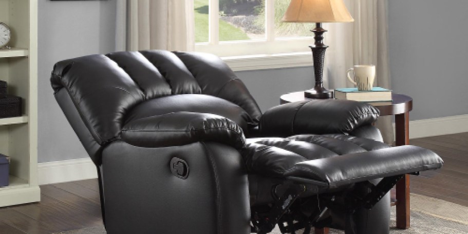 Mainstays Faux Leather Small Space Recliner ONLY $149 Shipped on Walmart.com (Regularly $298)