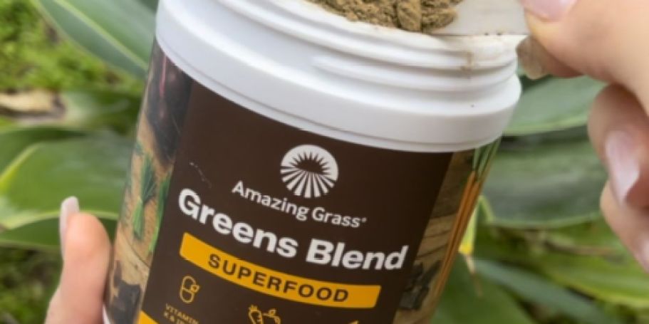 Score TWO Amazing Grass Chocolate Greens Blends for Only $24.98 Shipped on Amazon (Reg. $80)