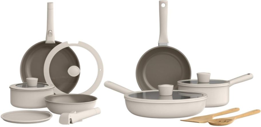 The BELLA 8-Piece Cookware with Everygood Non-Stick Coating and the BELLA 7-Piece Cookware Evergood Non-Stick Set fit just about anywhere.