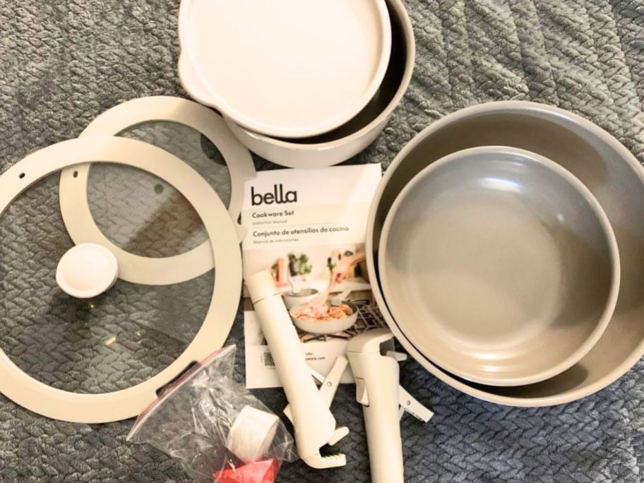 BELLA 8-piece Everygood kitchenware with non-stick coating that goes with everything