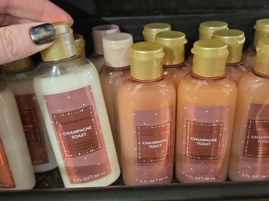 Bath & Body Works mini shampoo and conditioner
