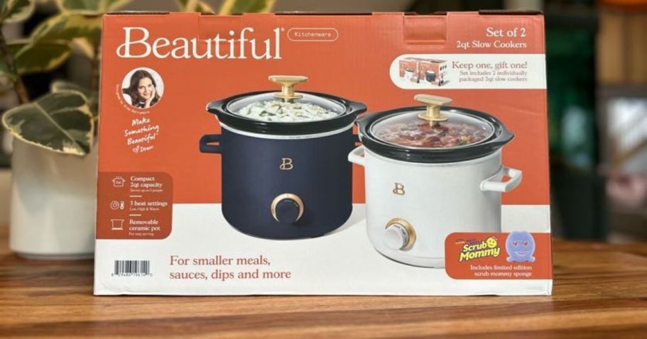 GO! Beautiful by Drew Barrymore Slow Cooker Set & Scrub Mommy 2-Pack Just $19.98 on Walmart.com