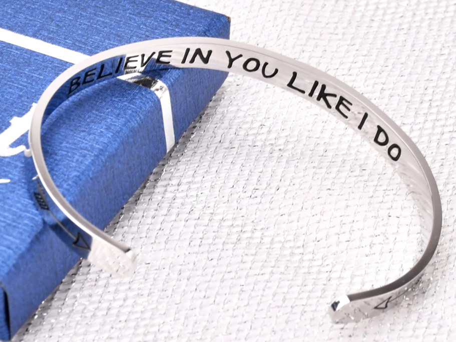 Inspirational Cuff Bracelet Just $2.39 on Amazon (Regularly $10)