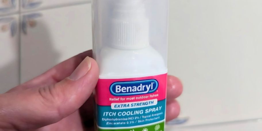 Benadryl Itch Relief Spray $2.91 Shipped w/ THREE Amazon Discounts