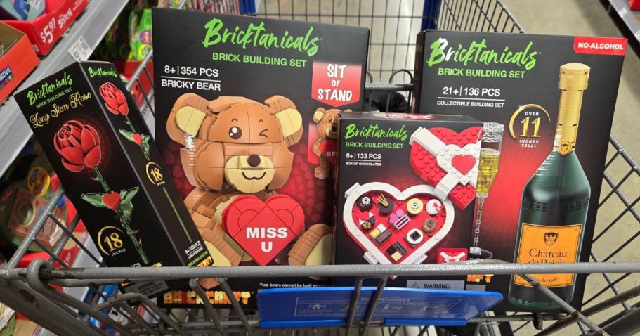 Brickcraft Bricktanicals Valentine’s Sets from $4.97 on Walmart.com (Compatible with LEGO!)