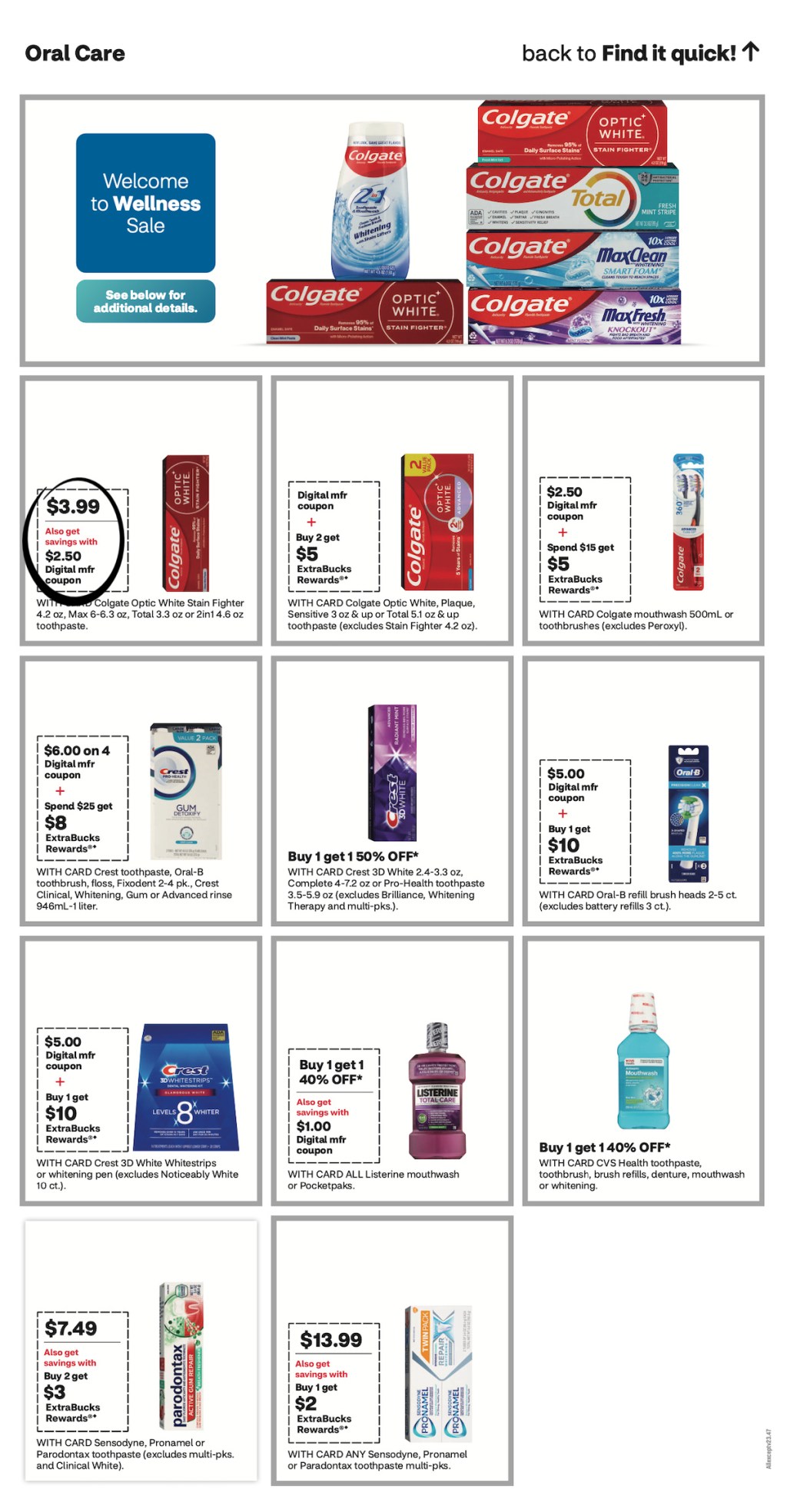 page from CVS ad