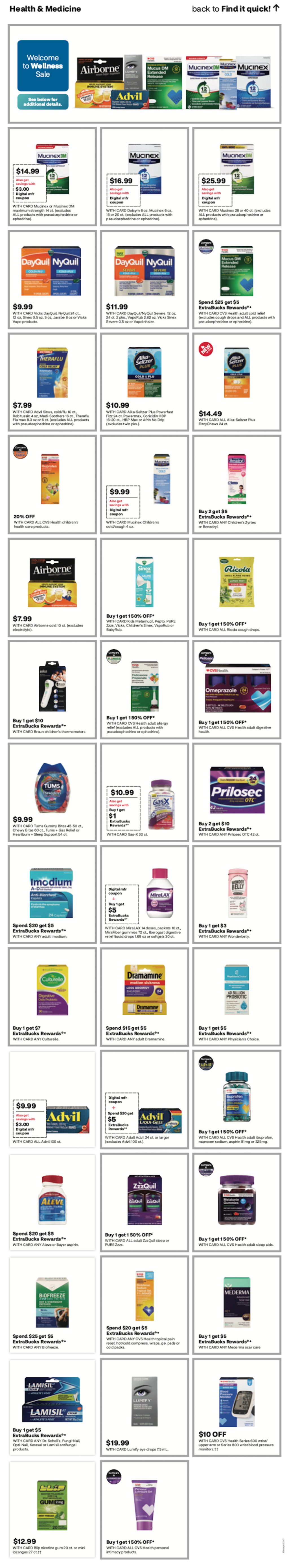 page from CVS ad