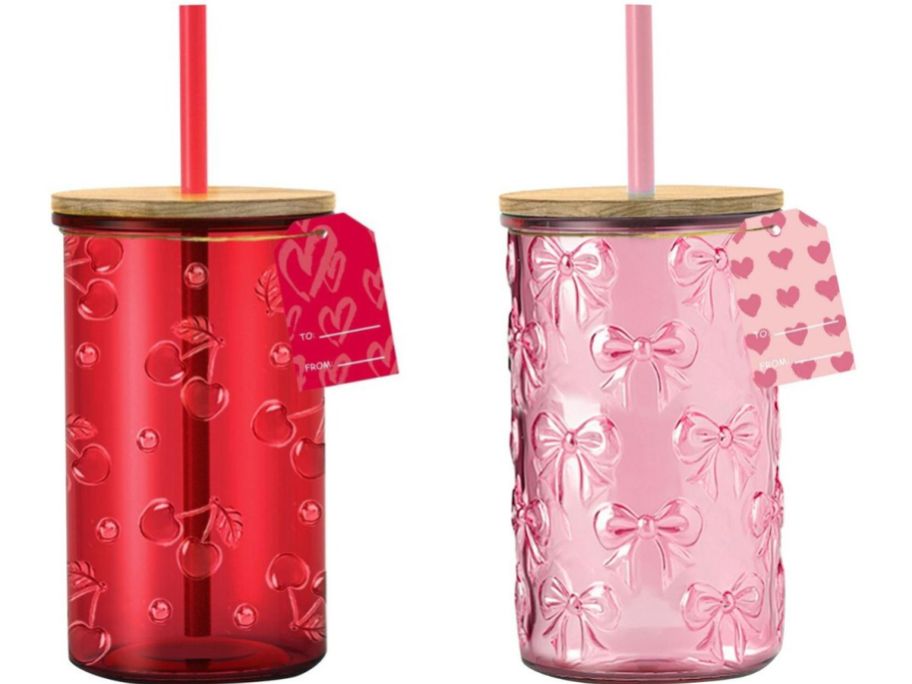 CVS Tumblers with Cherries and Bows